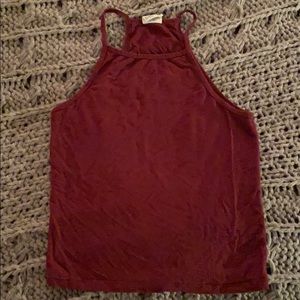 Basic Burgundy Halter Top